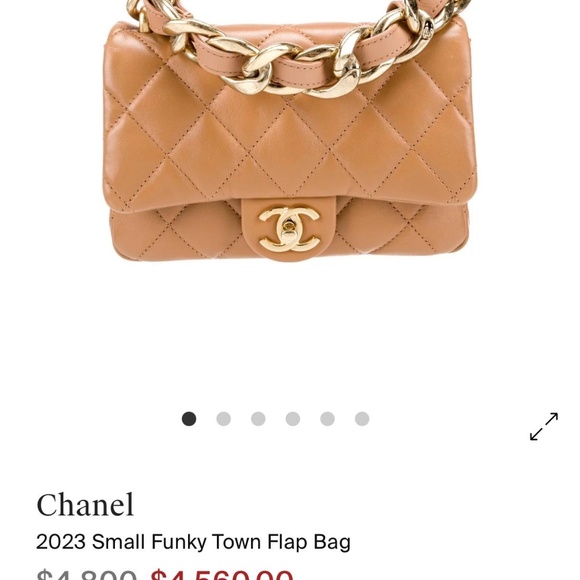 Beautiful Chanel Bag Funky Town Large 2023, caramel color - Picture 7 of 8